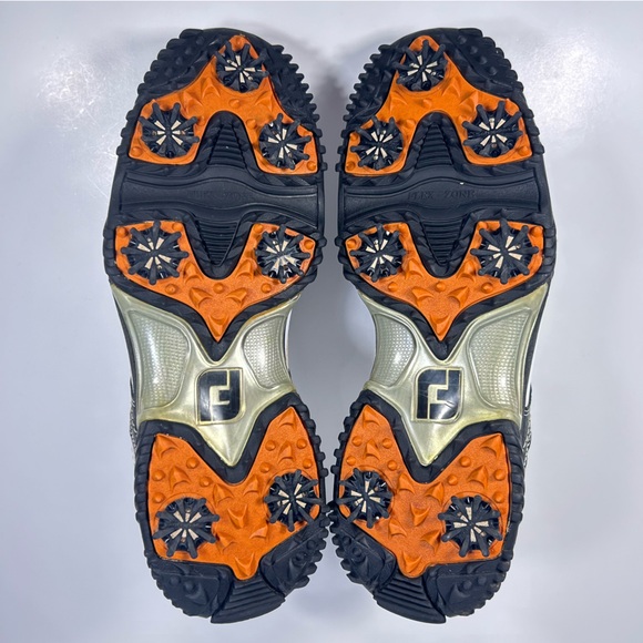 FootJoy FJ Contour Series White Leather Spikes Golf Shoe 54051; Men's Size 9.5 M - Picture 16 of 16